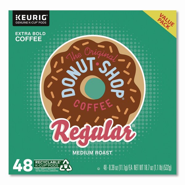 The Original Donut Shop Donut Shop Coffee K-Cups, Regular, 0.39 oz, 48PK - 5000356558