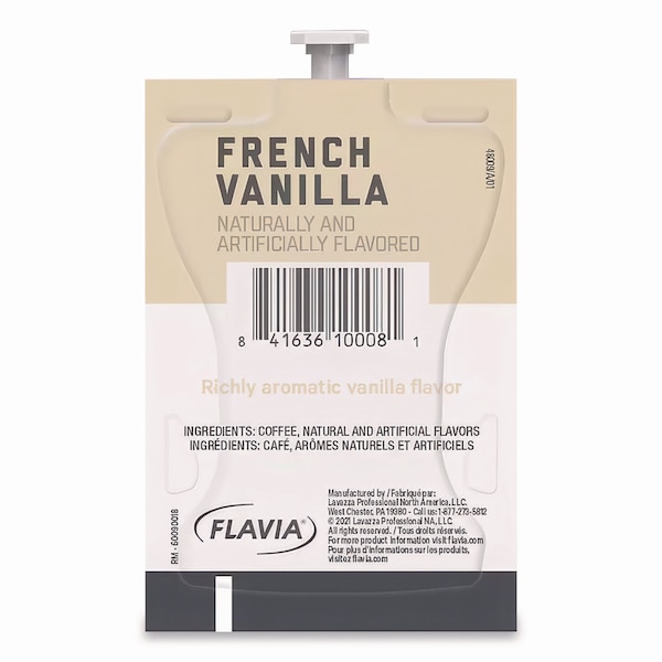 Alterra Coffee Freshpack Pods, French Vanilla, Medium Roast, 0.23 oz, 100PK - MDRA183