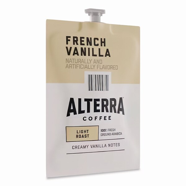 Alterra Coffee Freshpack Pods, French Vanilla, Medium Roast, 0.23 oz, 100PK - MDRA183
