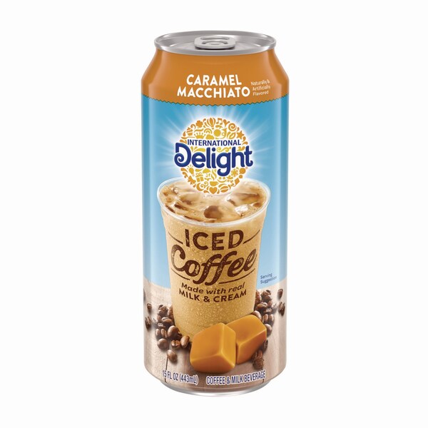 International Delight Iced Coffee, Caramel Macchiato, 15 oz Can, 12PK - WWI07500