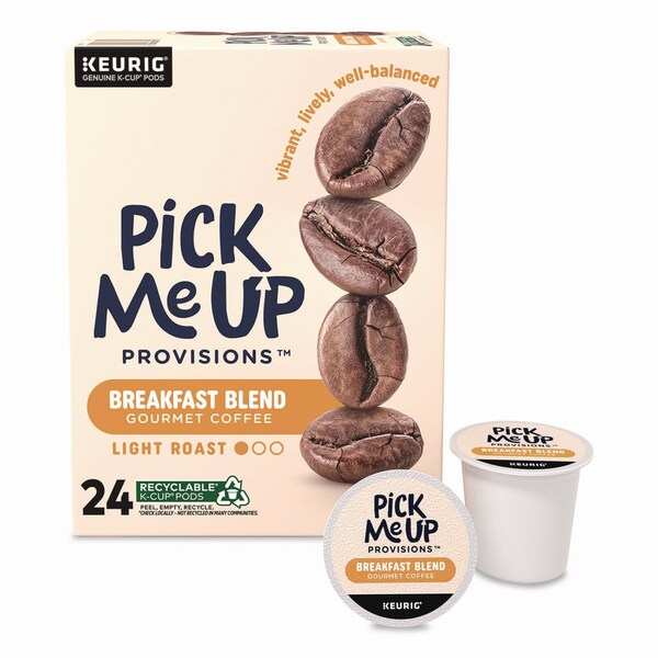 Pick Me Up Provisions Breakfast Blend Coffee K-Cups, 24PK - 5000381024