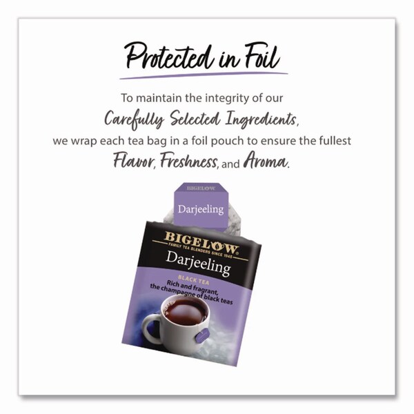 Bigelow Darjeeling Black Tea Bags, 0.08 Tea Bag, 28PK - RCB003491