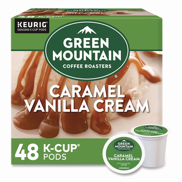 Green Mountain Coffee Caramel Vanilla Cream Coffee K-Cups, 0.33 oz, 48PK - 5000356568
