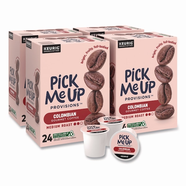 Pick Me Up Provisions Colombian Coffee K-Cups, 96PK - 52969CT