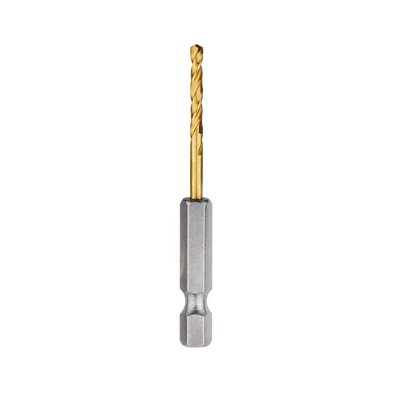 Broca helicoidal de titanio de 7/64 pulgadas Milwaukee SHOCKWAVE - 48-89-4604
