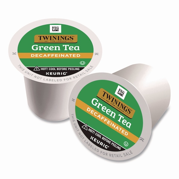 Twinings Tea K-Cups, Decaf Green Tea, 0.11 oz, 24PK - TNA90557
