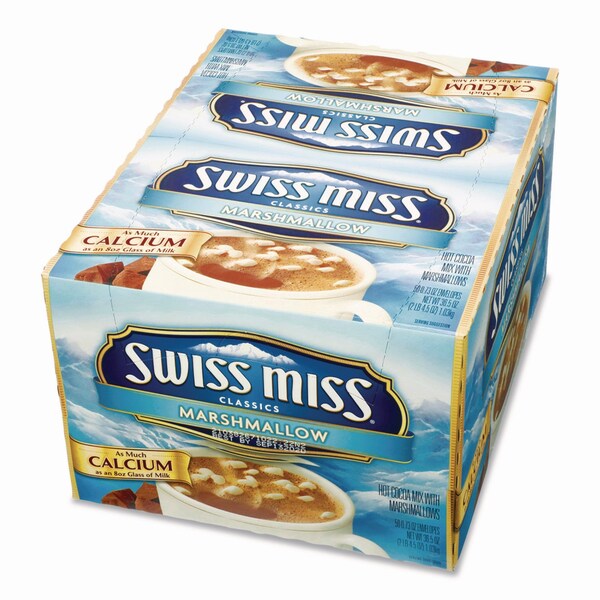 Swiss Miss Marshmallow Hot Cocoa Mix, 0.73 oz Packet, 50PK - GOV47492