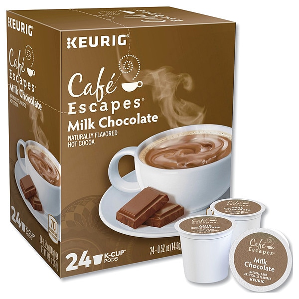 Cafe Escapes Hot Cocoa, Milk Chocolate, 0.52 oz., PK96 - 6801