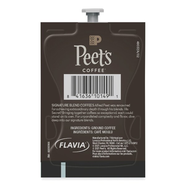 Peets Coffee & Tea FLAVIA Ground Coffee Freshpacks, Colombia Luminosa, 76PK - LPC00264