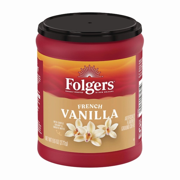 Folgers Coffee, French Vanilla, 9.6 oz Can - SMU98181