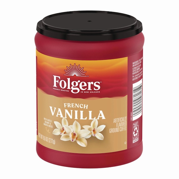Folgers Coffee, French Vanilla, 9.6 oz Can - SMU98181
