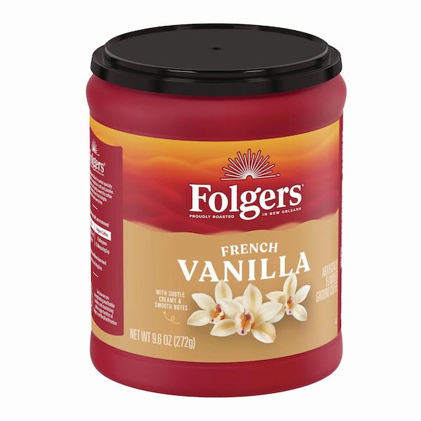 Folgers Coffee, French Vanilla, 9.6 oz Can - SMU98181