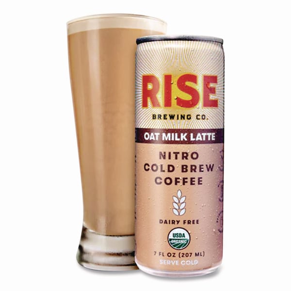 Rise Brewing Co. Nitro Cold Brew Latte, Oat Milk, 7 oz Can, 12PK - RSB00045