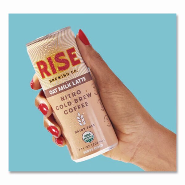 Rise Brewing Co. Nitro Cold Brew Latte, Oat Milk, 7 oz Can, 12PK - RSB00045