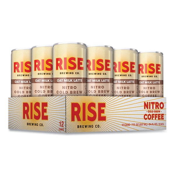 Rise Brewing Co. Nitro Cold Brew Latte, Oat Milk, 7 oz Can, 12PK - RSB00045