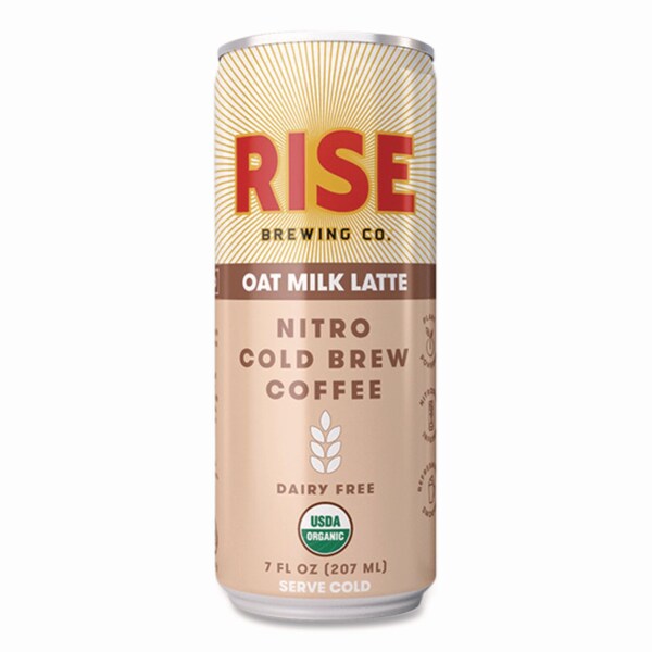 Rise Brewing Co. Nitro Cold Brew Latte, Oat Milk, 7 oz Can, 12PK - RSB00045