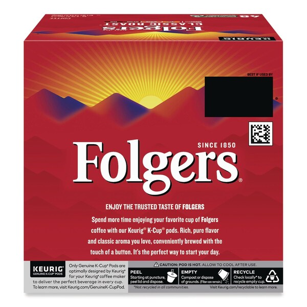 Folgers Gourmet Selections Classic Roast Coffee K-Cups, 48PK - 5000368731
