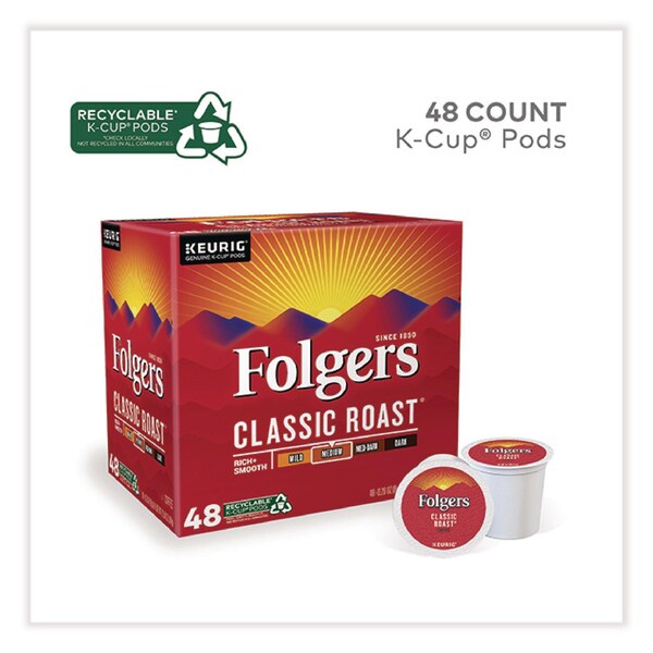 Folgers Gourmet Selections Classic Roast Coffee K-Cups, 48PK - 5000368731