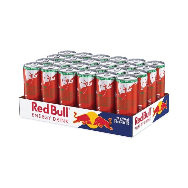 Red Bull The Red Edition Energy Drink, Watermelon, 8.4 oz Can, 24PK - RBD45448