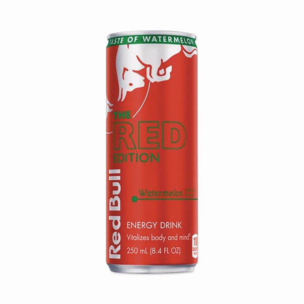 Red Bull The Red Edition Energy Drink, Watermelon, 8.4 oz Can, 24PK - RBD45448