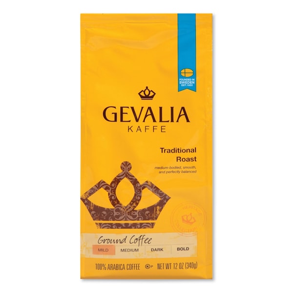 Gevalia Coffee, Traditional Roast, Ground, 12 oz Bag - GEN04351