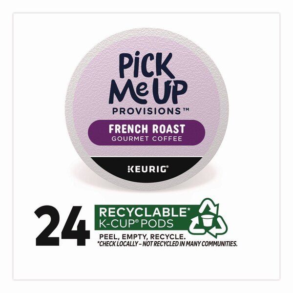 Pick Me Up Provisions French Roast Coffee K-Cups, 24PK - 5000381026