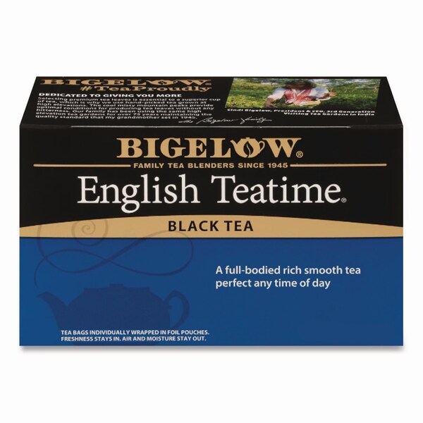 Bigelow English Teatime Black Tea, 0.08 oz Tea Bag, 28PK - RCB003451