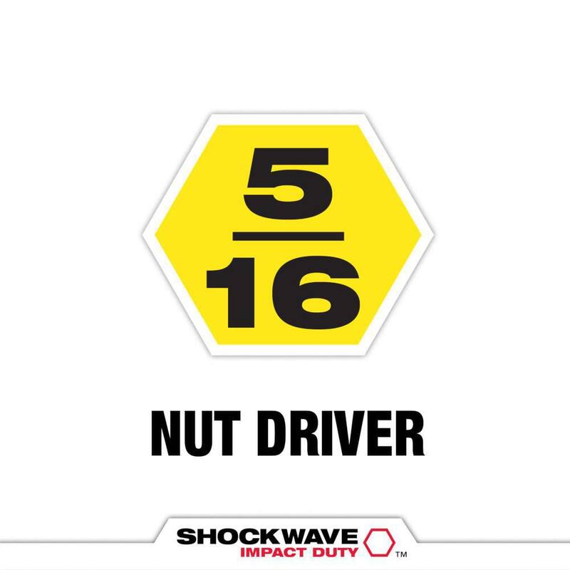 Milwaukee SHOCKWAVE Impact Duty 5/16 pulgadas x 6 pulgadas. Conductor de tuerca magnética de acero de aleación (paquete de 1) - 49-66-4583