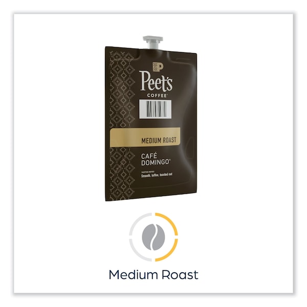 Peets Coffee & Tea FLAVIA Ground Coffee Freshpacks, Cafe Domingo Blend, 76PK - LPC00262