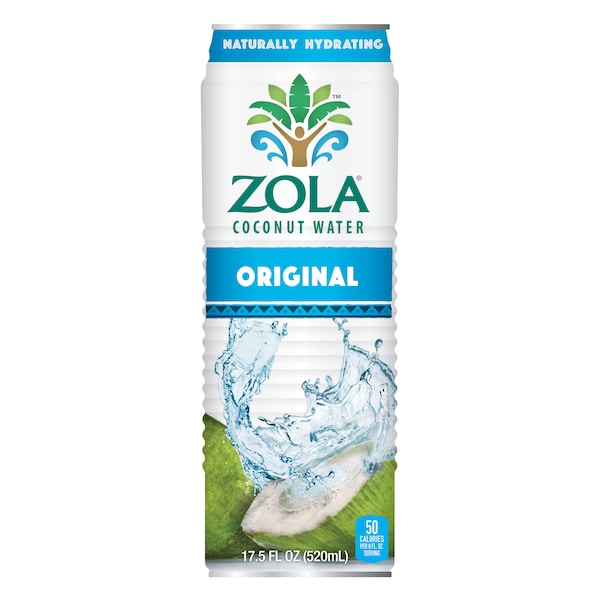 Zola Zola Original Coconut Water 17.5 fl. oz. Bottle, PK12 - 17WA-COCO