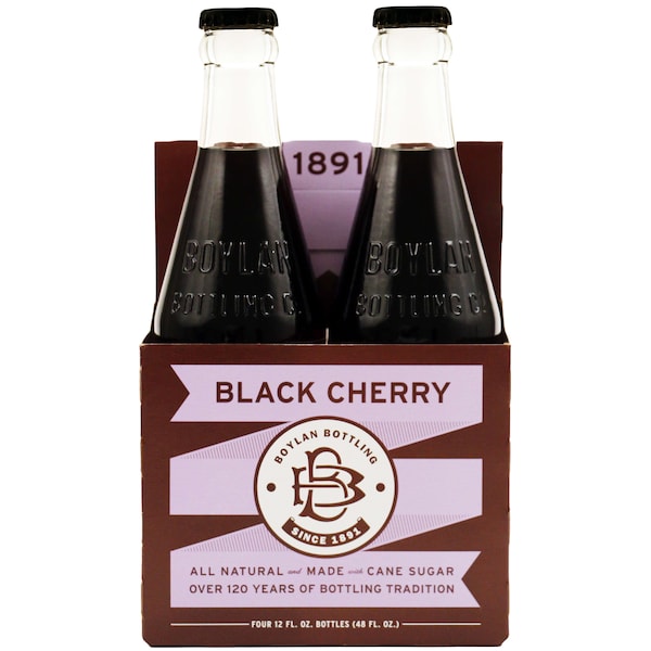 Boylan Bottling Boylan Bottling Black Cherry Soda 12 fl. oz. Bottle, PK24 - 00760712041004