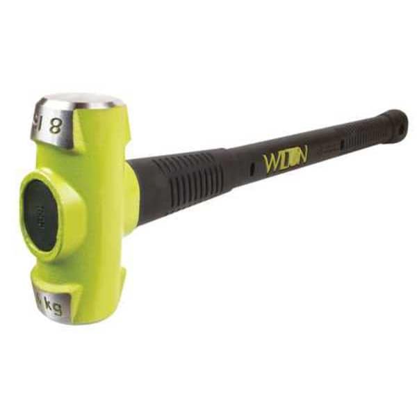 Wilton Sledge Hammer, 8 lb., 38 In, Rubber/Steel - 20836