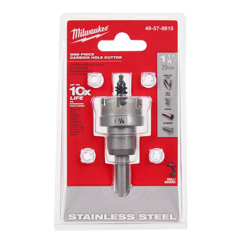 Broca de carburo de 1-1/8 pulgadas de Milwaukee (1 pieza) - 49-57-8615
