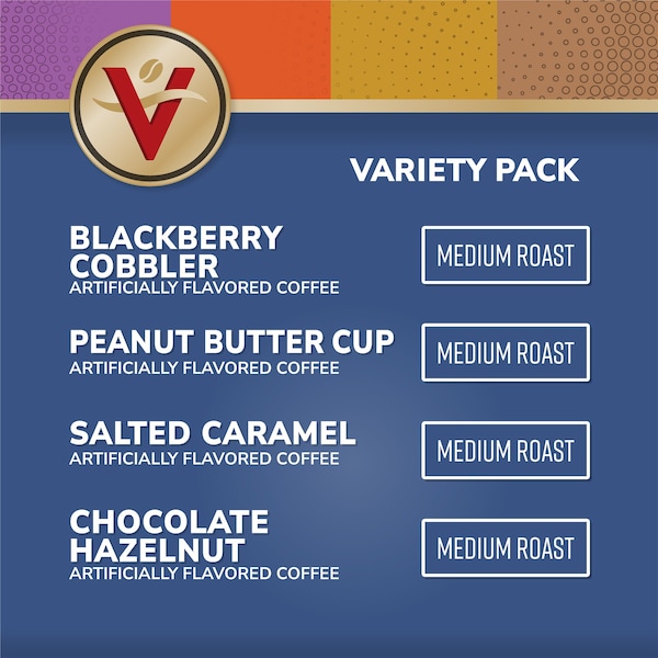 Victor Allen Victor Allen's Coffee Sweet and Salty Variety Pack, Medium Roast, 96 Count, Single Serve Coffee Pods for Keurig K-Cup Brewers - FG015284