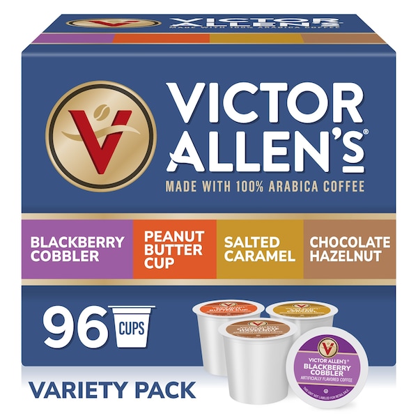 Victor Allen Victor Allen's Coffee Sweet and Salty Variety Pack, Medium Roast, 96 Count, Single Serve Coffee Pods for Keurig K-Cup Brewers - FG015284