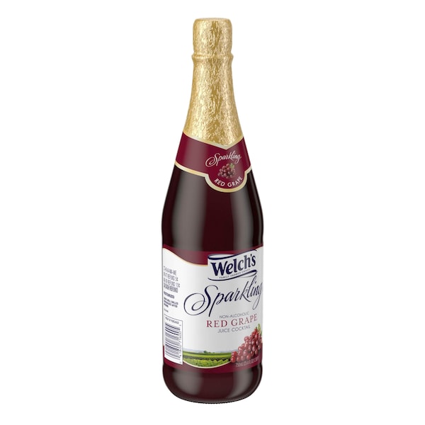 Welchs Welch's Sparkling Red Grape Juice 25.4 fl. oz. Bottle, PK12 - WPD71650