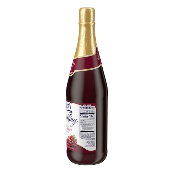 Welchs Welch's Sparkling Red Grape Juice 25.4 fl. oz. Bottle, PK12 - WPD71650