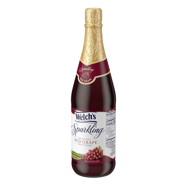 Welchs Welch's Sparkling Red Grape Juice 25.4 fl. oz. Bottle, PK12 - WPD71650
