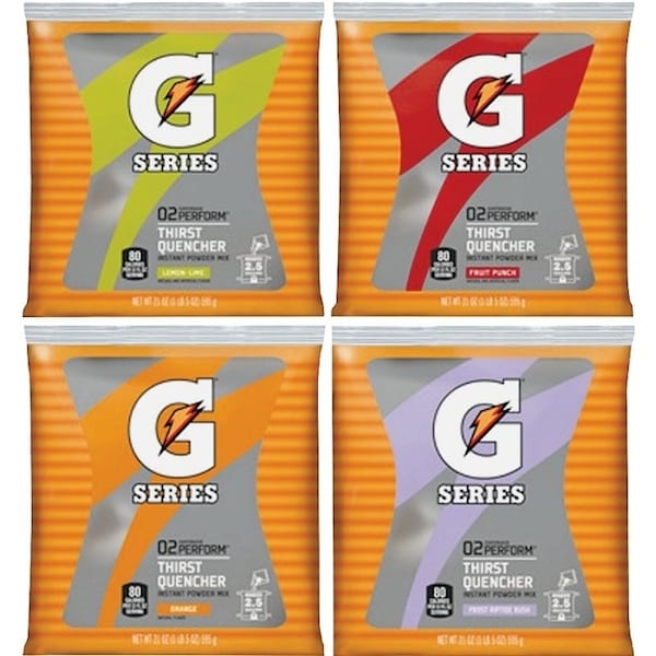 Gatorade 0 Thirst Quencher Instant Powder Sports Drink Mix, Powder, Assorted Flavor, 21 oz Pack - 3944