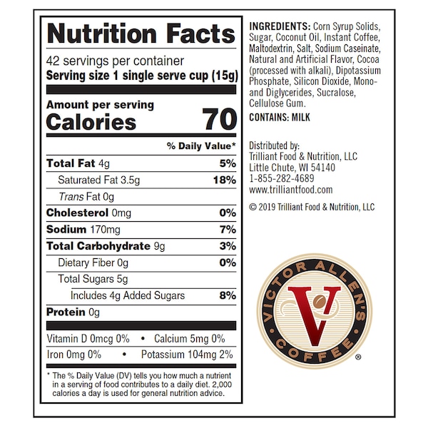 Victor Allen Victor Allen's Coffee French Vanilla Cappuccino, 42 Count, Single Serve Cups for Keurig K-Cup Brewers - FG015882RV