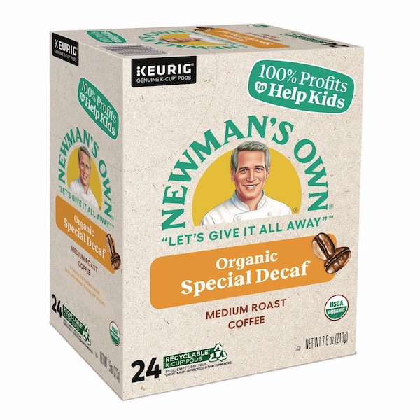 Newmans Own Organics Special Decaf K-Cups, PK96 - 4051