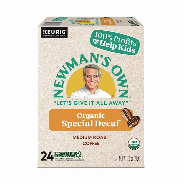 Newmans Own Organics Special Decaf K-Cups, PK96 - 4051