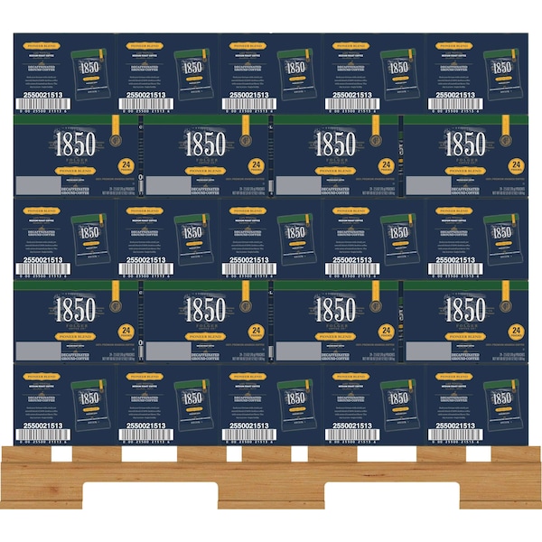 Folgers Folgers 1850 2.5 oz. Ground Decaffeinated Pioneer Blend, PK24 - 2550021513