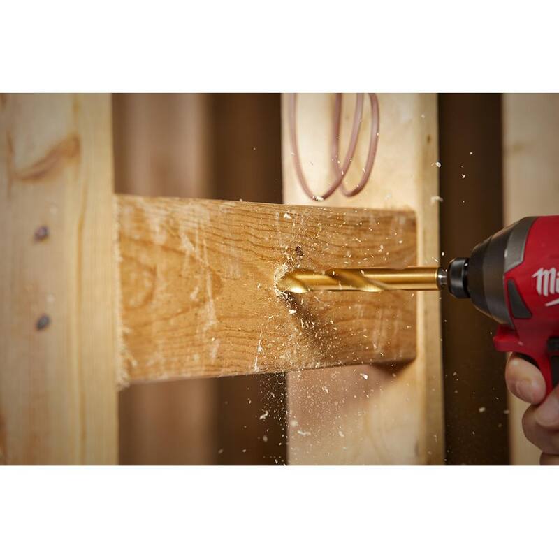 Broca de Titanio Milwaukee Shockwave de 7/32 pulg. - 48-89-4611