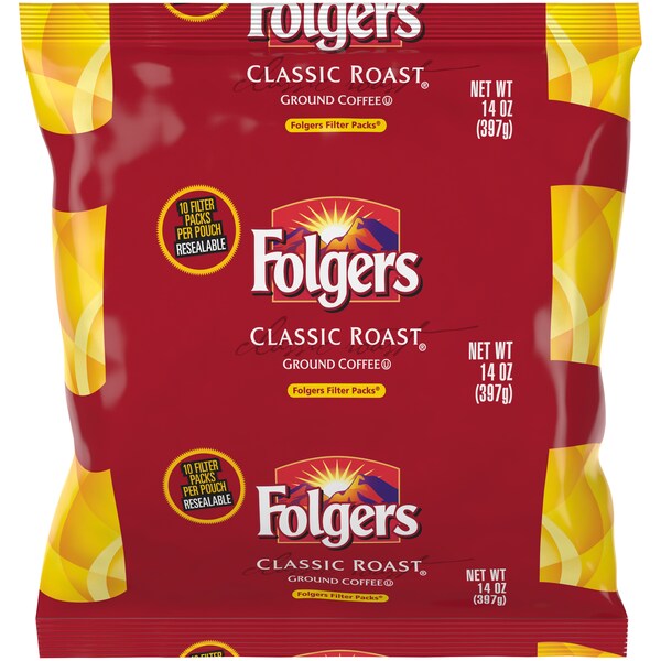 Folgers Folgers Classic Roast Coffee Filter Pack 1.4 oz., PK16 - 2550010116