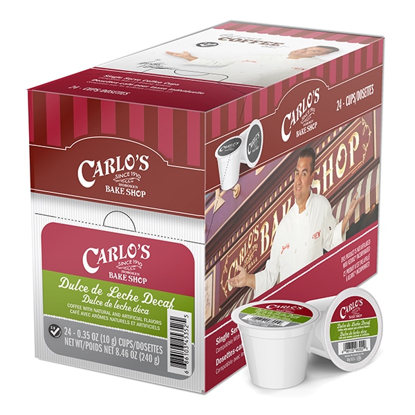 Carlos Bake Shop Dulce De Leche Decaf, Single Serve Cup, PK96 - SNCB5352