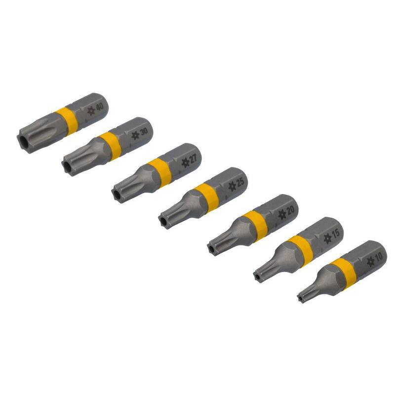 DEWALT MAXFIT ULTRA 1 in. Torx Security Steel Screwdriving Bits (Paquete de 7) - DWAF1TS-7H