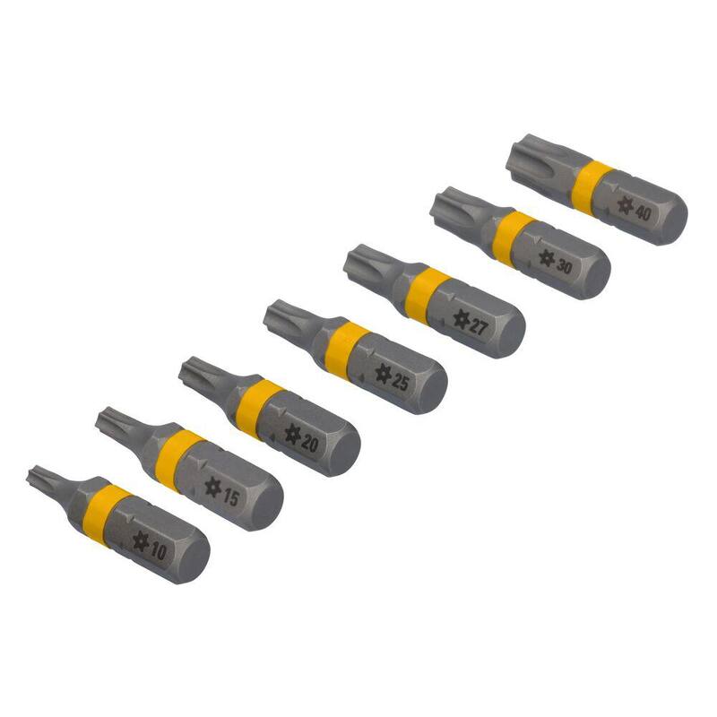 DEWALT MAXFIT ULTRA 1 in. Torx Security Steel Screwdriving Bits (Paquete de 7) - DWAF1TS-7H