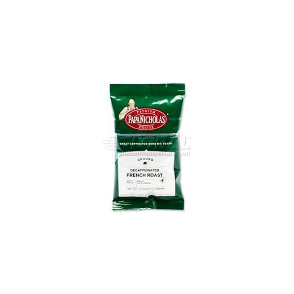 Papanicholas Coffee PapaNicholas  Premium French Roast Coffee, Decaffeinated, Arabica Bean, 2.5 oz., 18/Carton - PCO25186