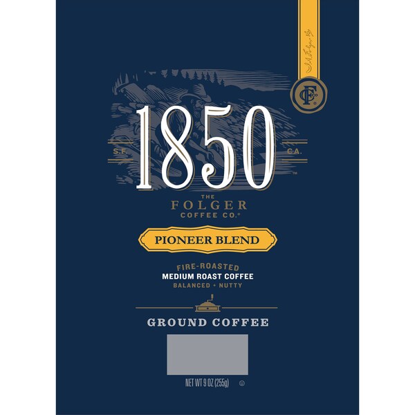 Folgers Folgers 1850 9 oz. Ground Pioneer Blend, PK12 - 2550021518